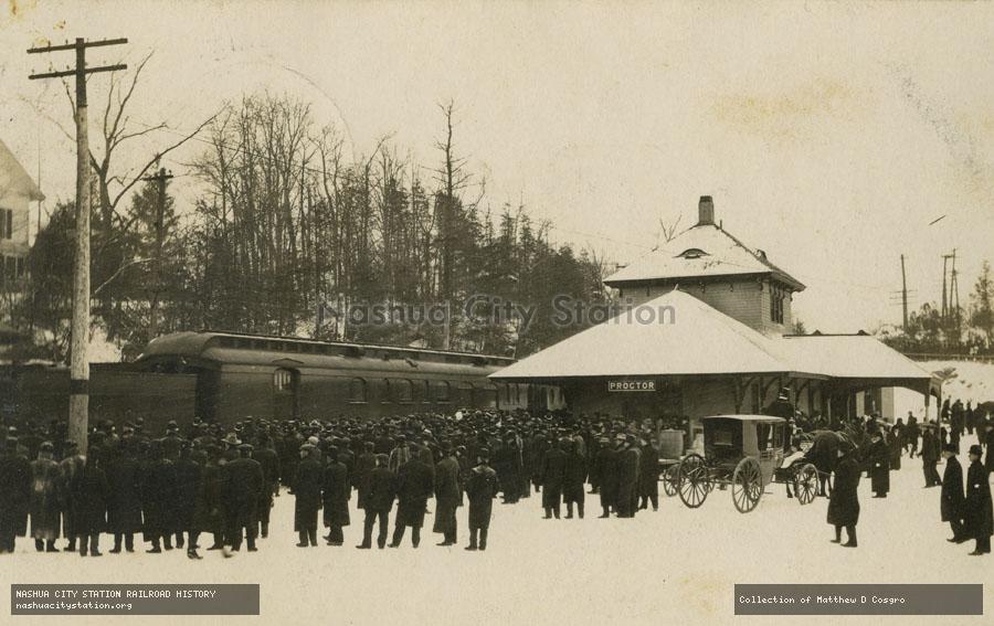 Postcard: Proctor, Vermont station